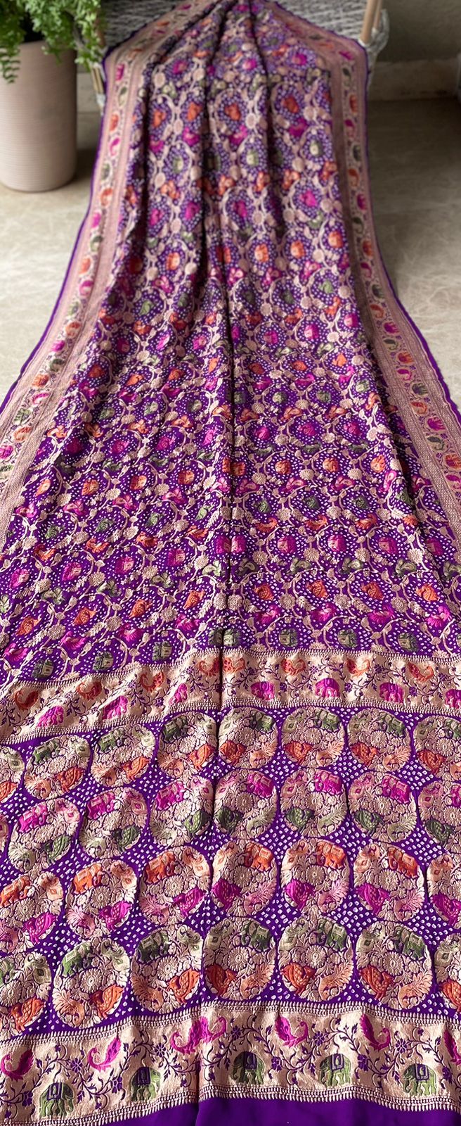 Asmita - Glories/Identity Meenakari Motif Saree