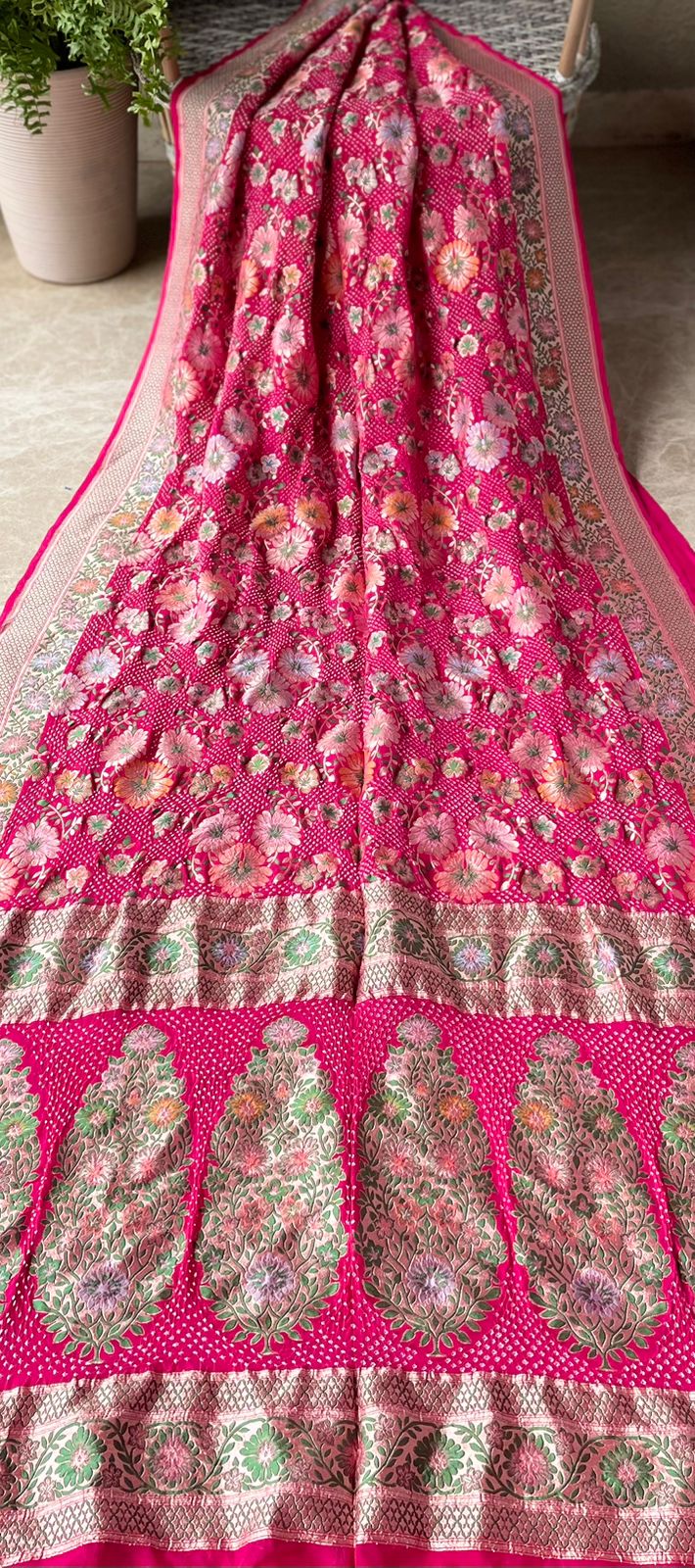Ruhani - Enchanting Beauty Meenakari Motif Saree