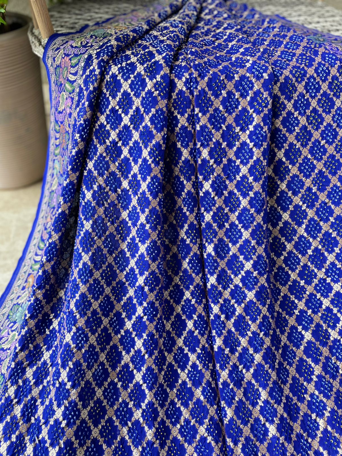 Barkha - Rain Meenakari Motif Saree
