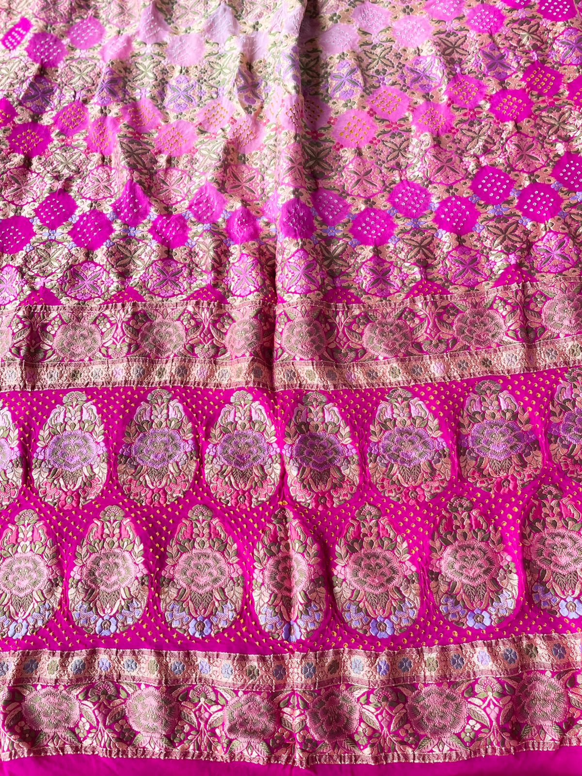 Nirja - Lotus Flower Meenakari Motif Saree