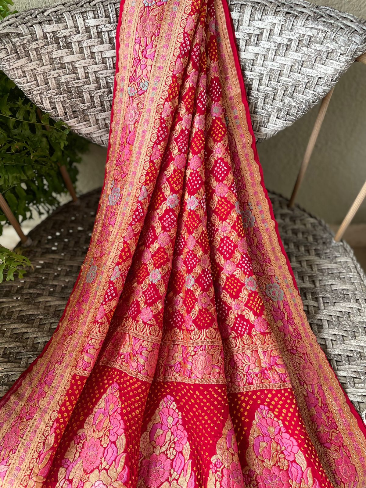 Ananya - Unique Meenakari Motif Dupatta