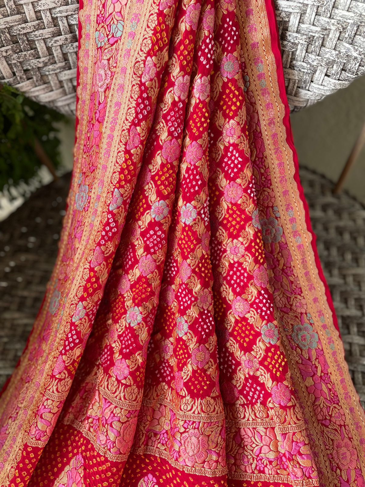 Ananya - Unique Meenakari Motif Dupatta