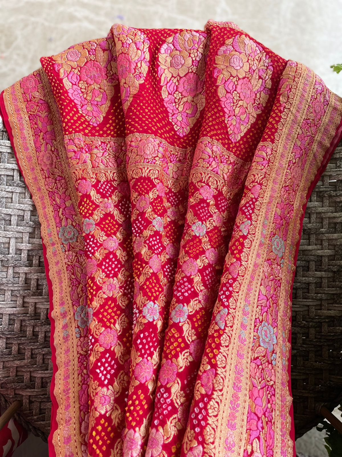 Ananya - Unique Meenakari Motif Dupatta