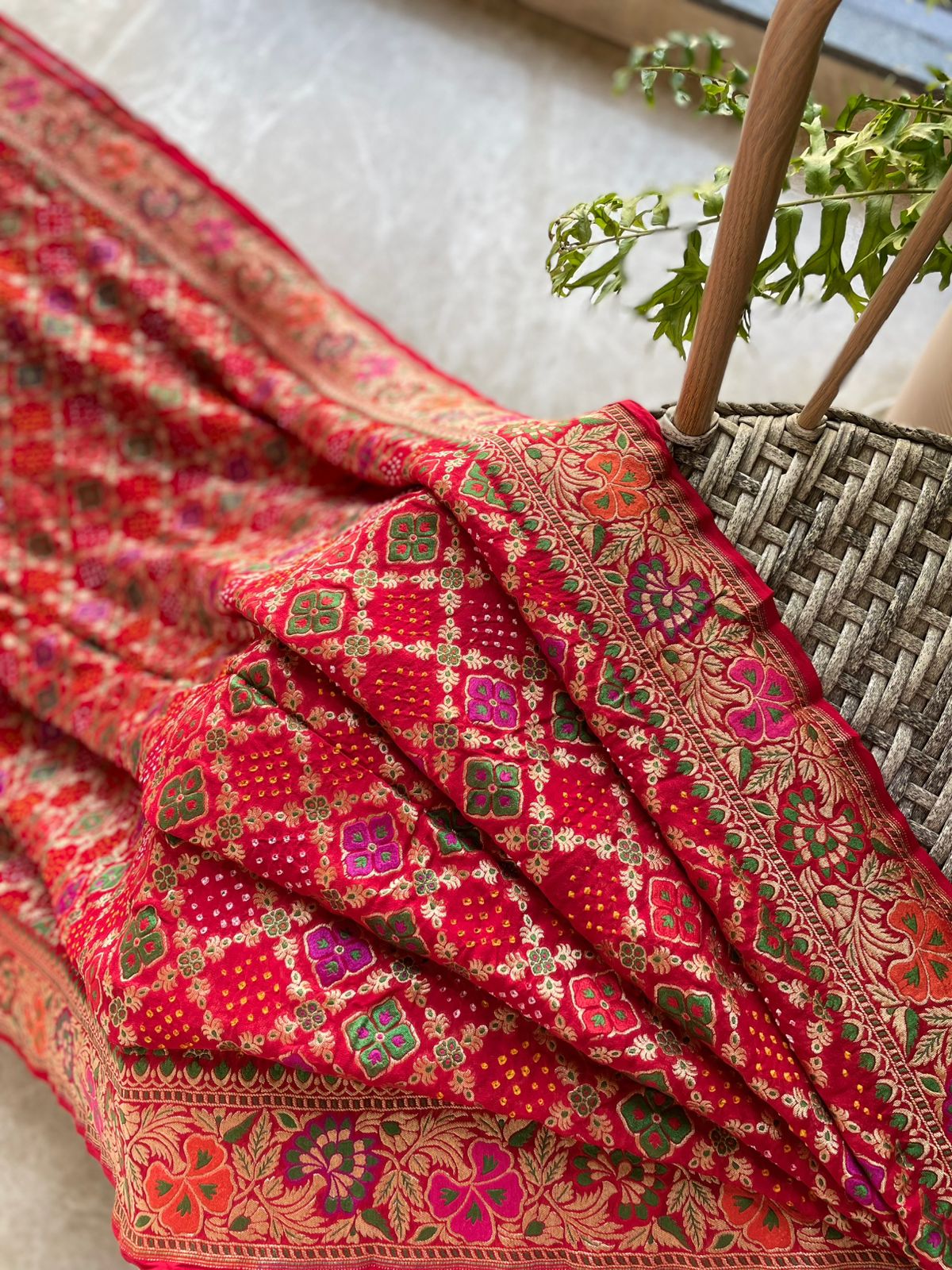 Vidhi - Auspicious Ceremony Meenakari Motif Saree