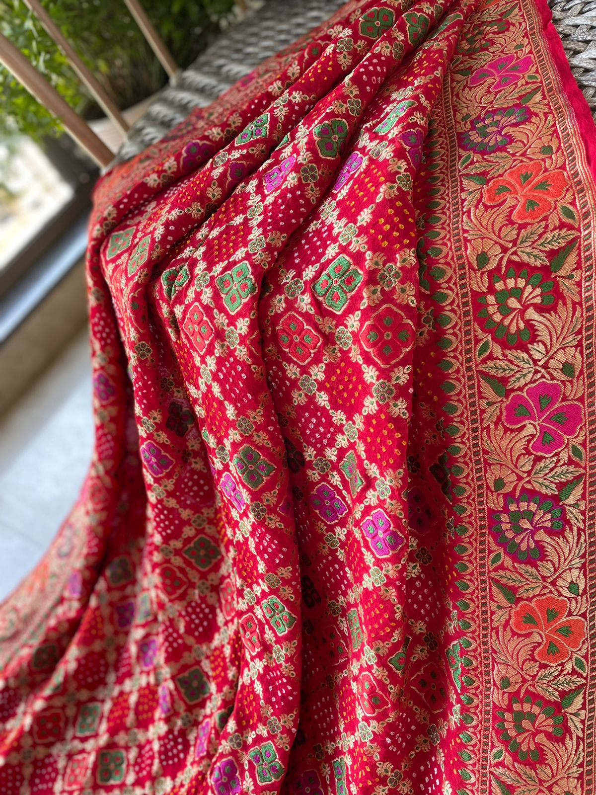 Vidhi - Auspicious Ceremony Meenakari Motif Saree