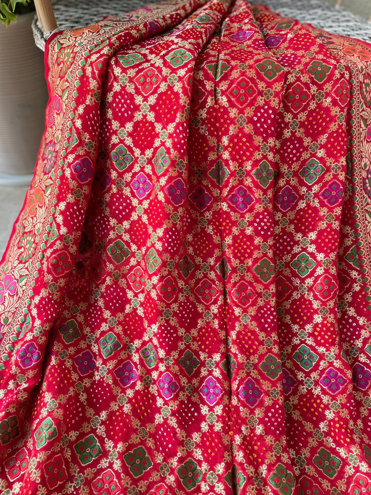 Vidhi - Auspicious Ceremony Meenakari Motif Saree