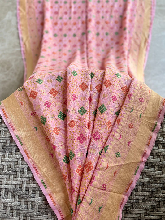 Ahaana - Ray of Morning Glory Meenakari Saree