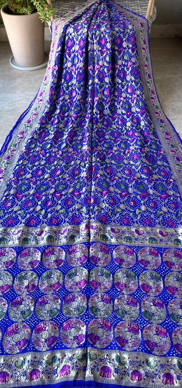 Sandhya - Twilight Meenakari Motif Saree