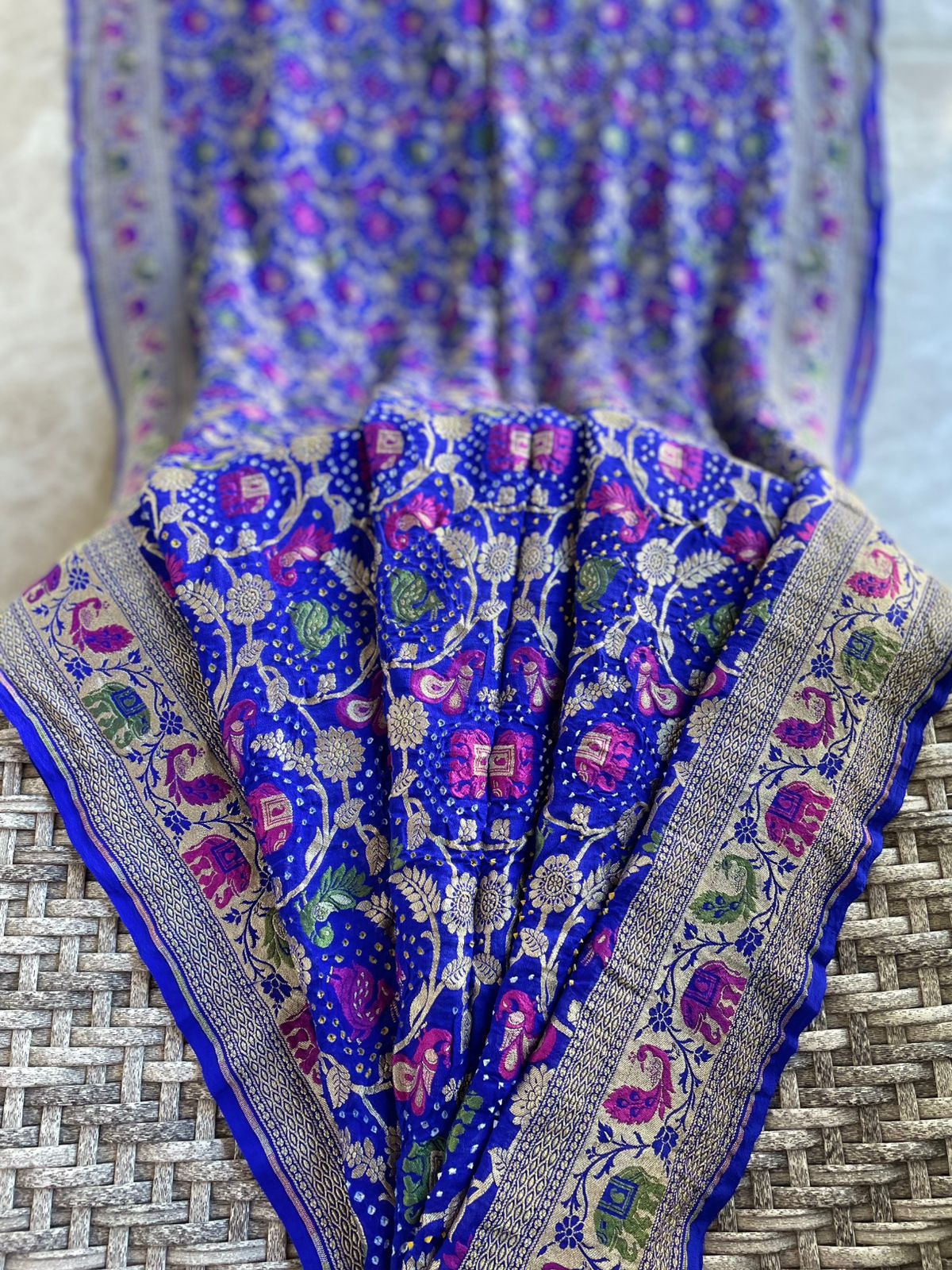 Sandhya - Twilight Meenakari Motif Saree