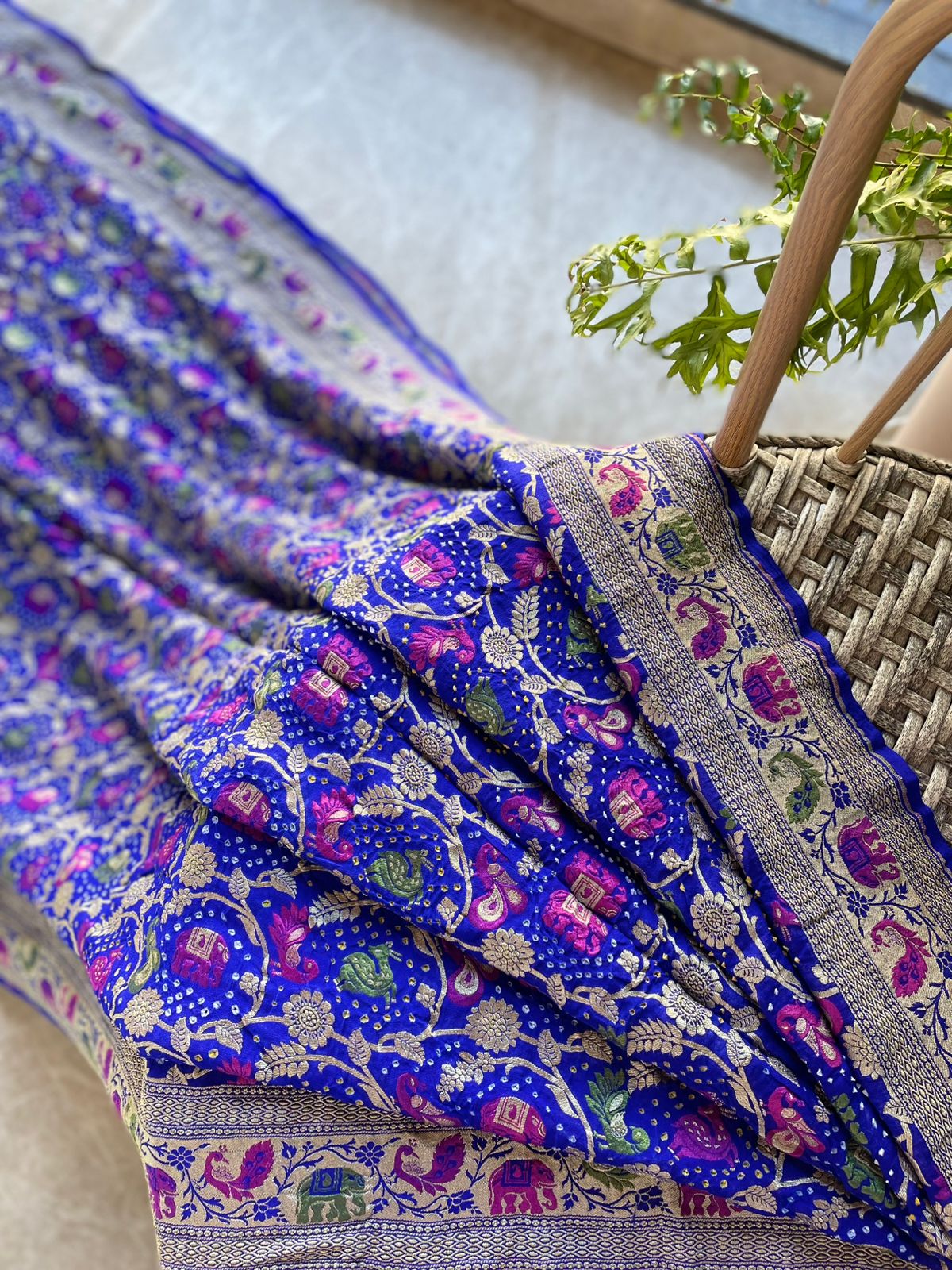 Sandhya - Twilight Meenakari Motif Saree