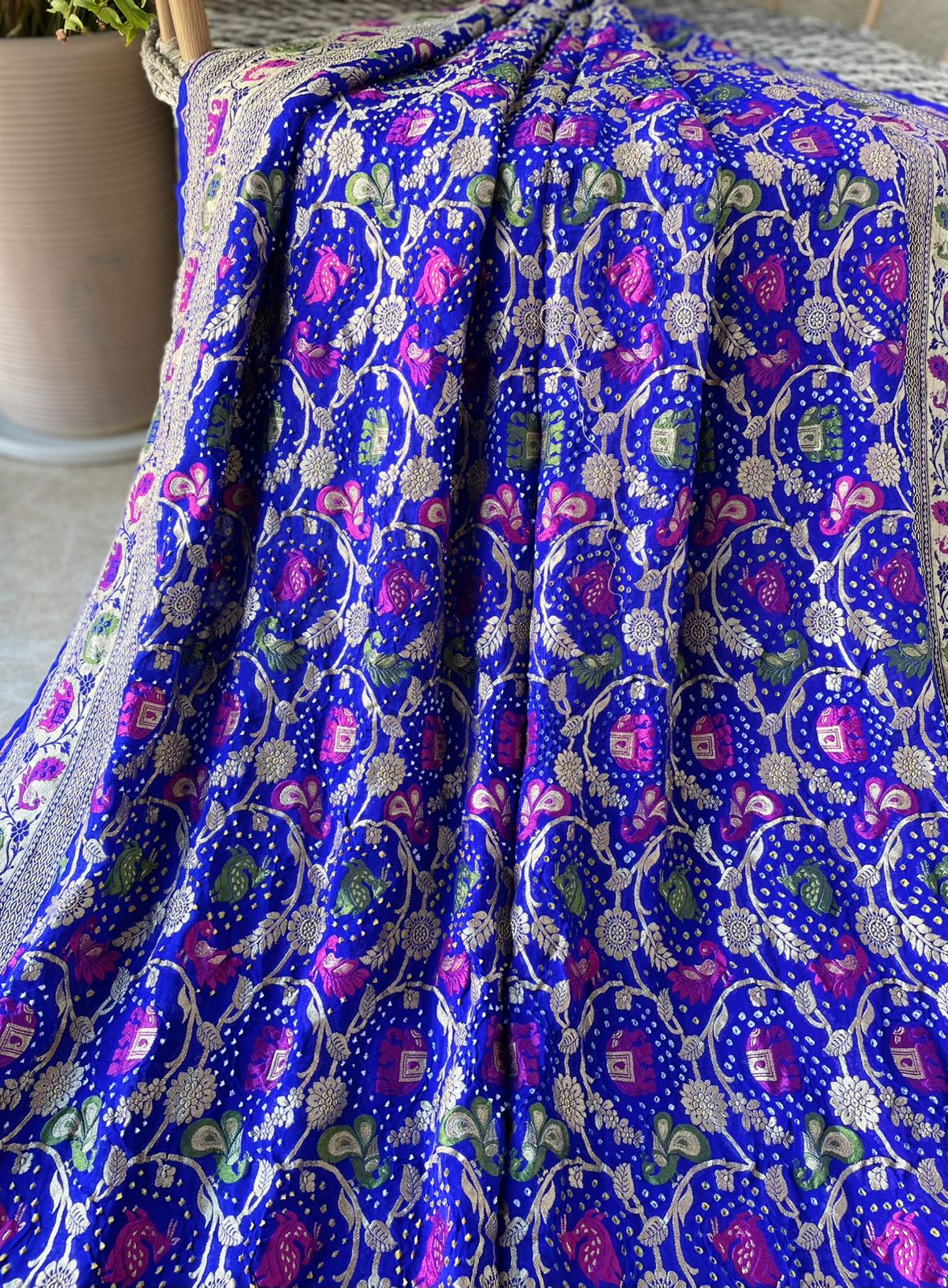 Sandhya - Twilight Meenakari Motif Saree