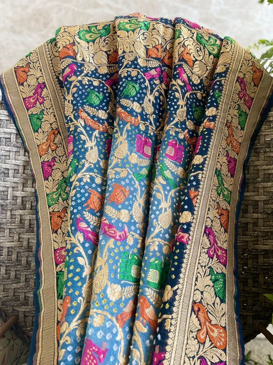 Rithvi - The Beauty Of Colours Meenakari Motif Dupatta