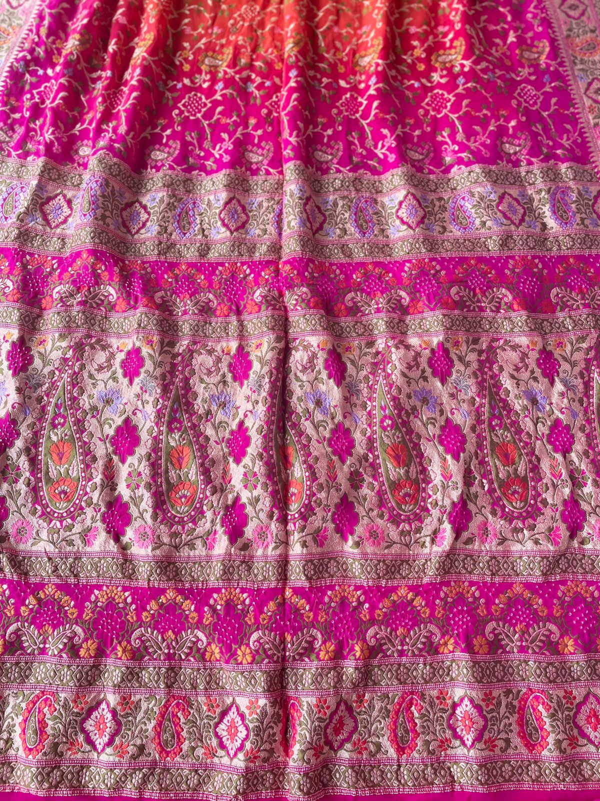 Anisha - One who is Supreme Meenakari Motif Saree