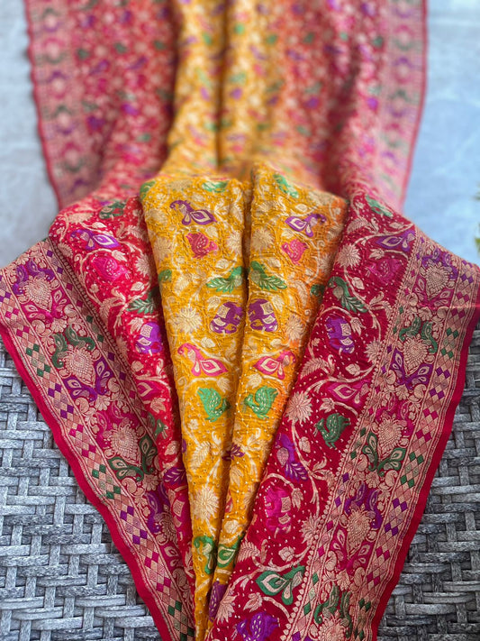 Shehzadi - The Charming Princess Meenakari Motif Saree