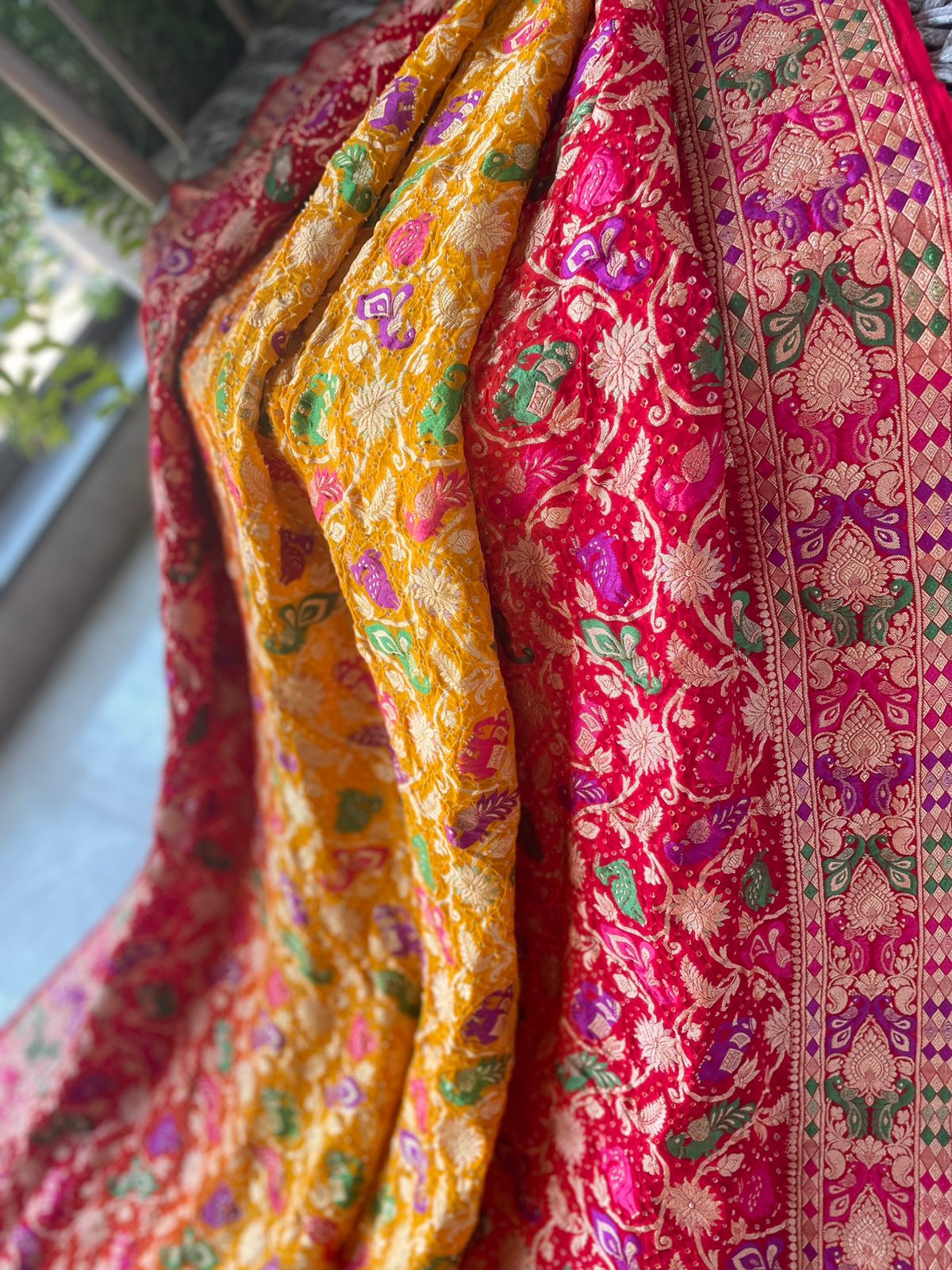 Shehzadi - The Charming Princess Meenakari Motif Saree