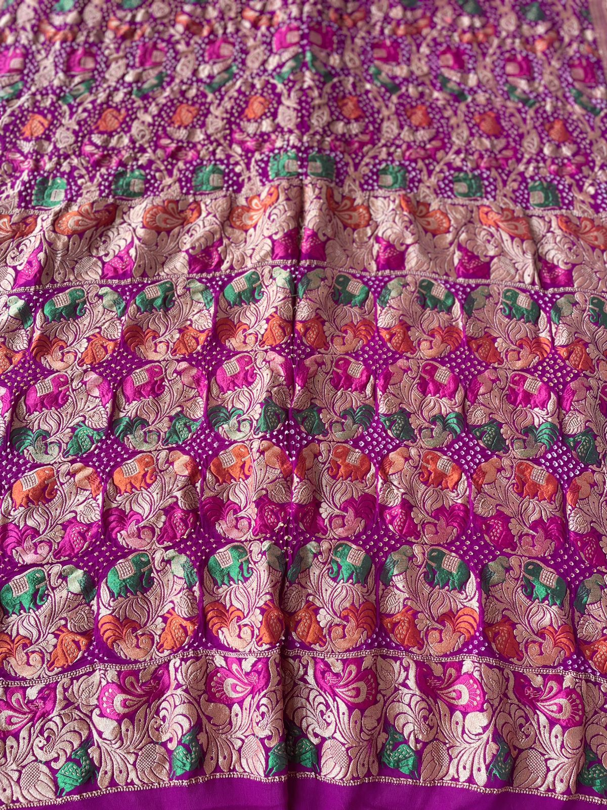 Amrita - 	Immortality Meenakari Motif Saree