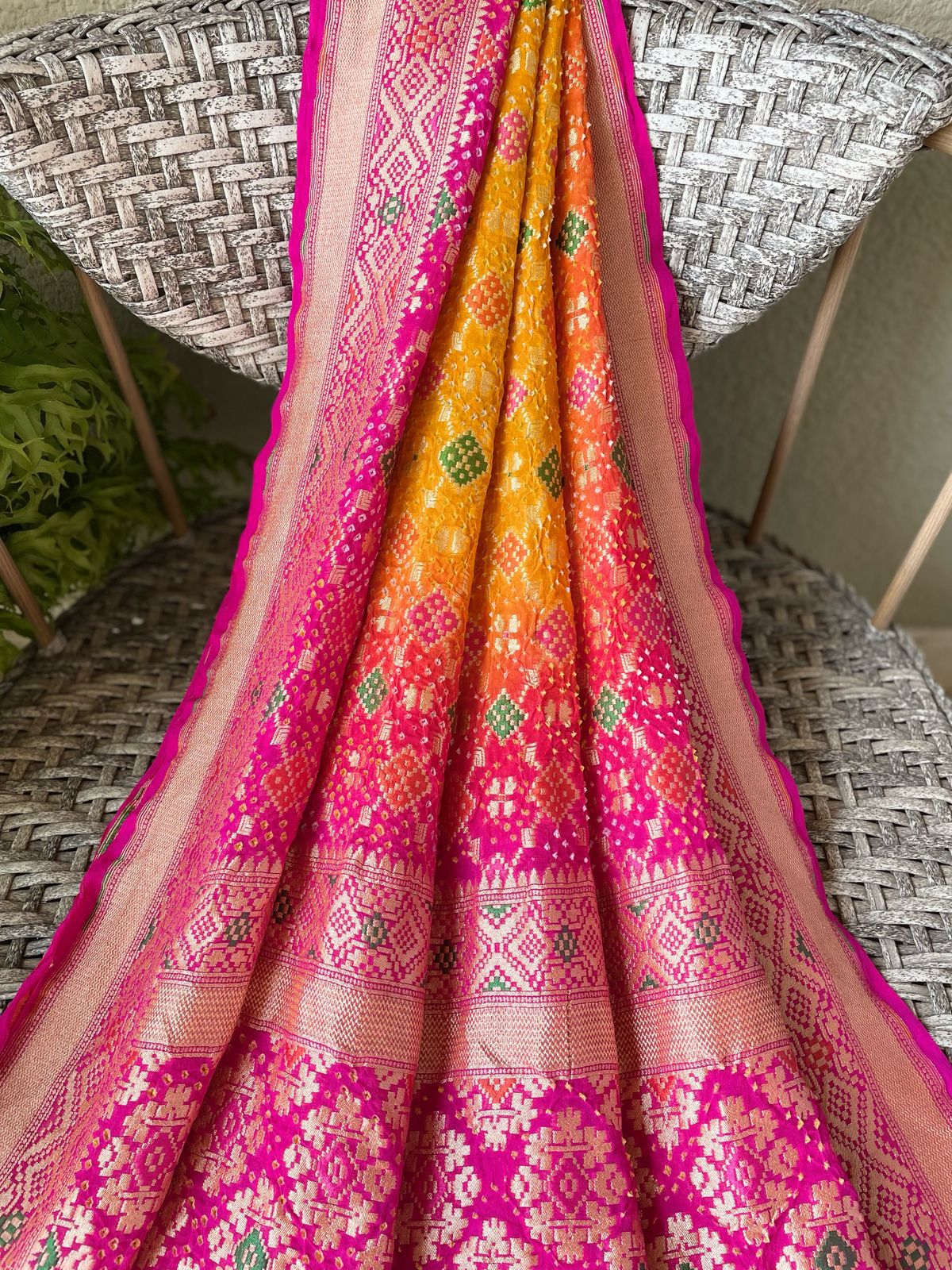 Siya - Hindu Goddess Sita Meenakari Dupatta