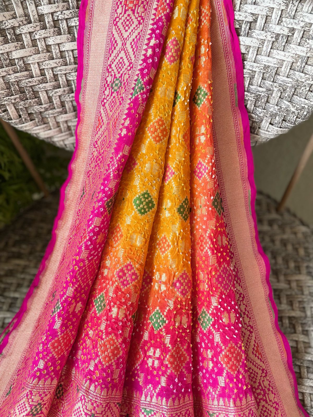 Siya - Hindu Goddess Sita Meenakari Dupatta