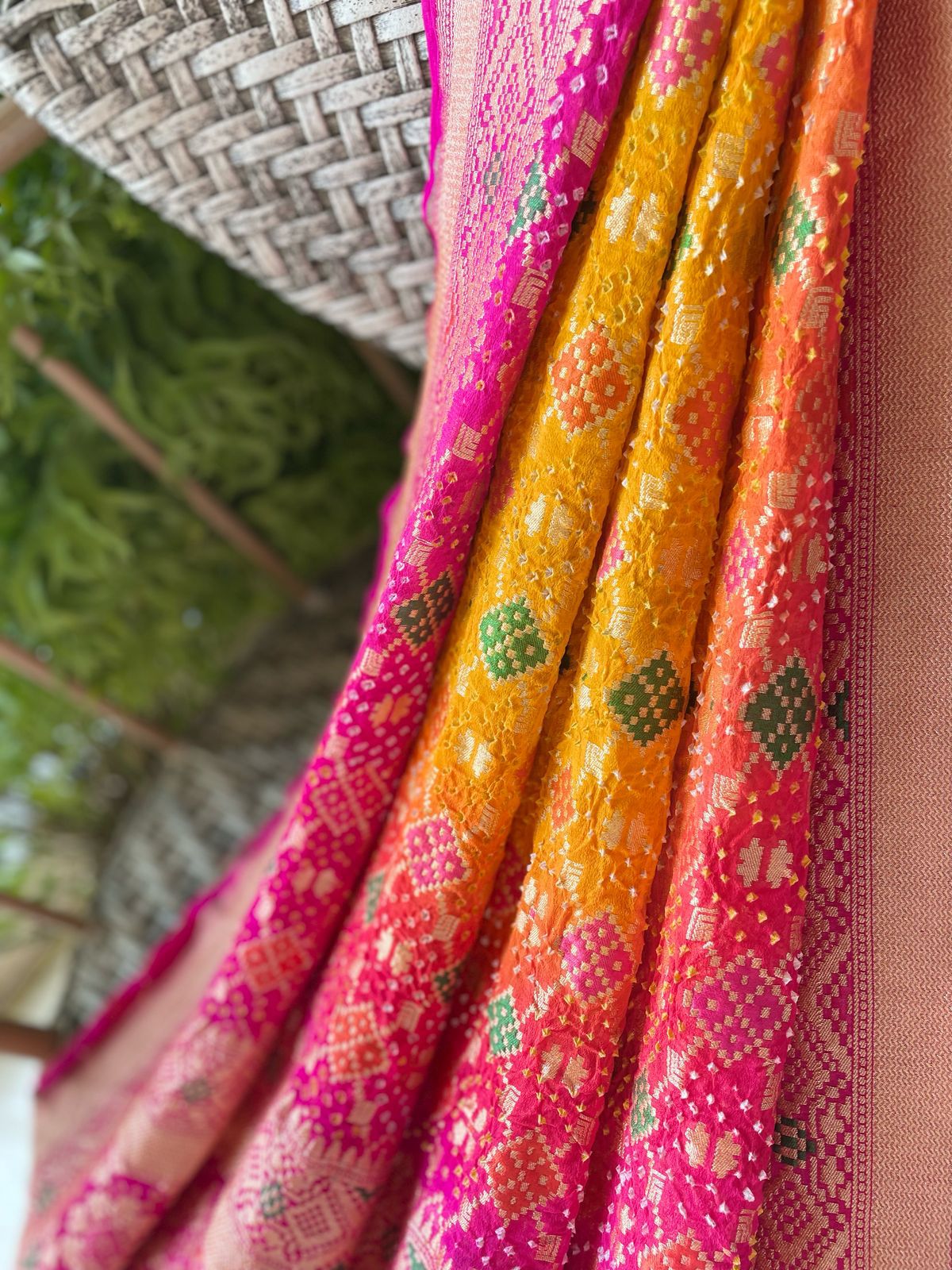 Siya - Hindu Goddess Sita Meenakari Dupatta