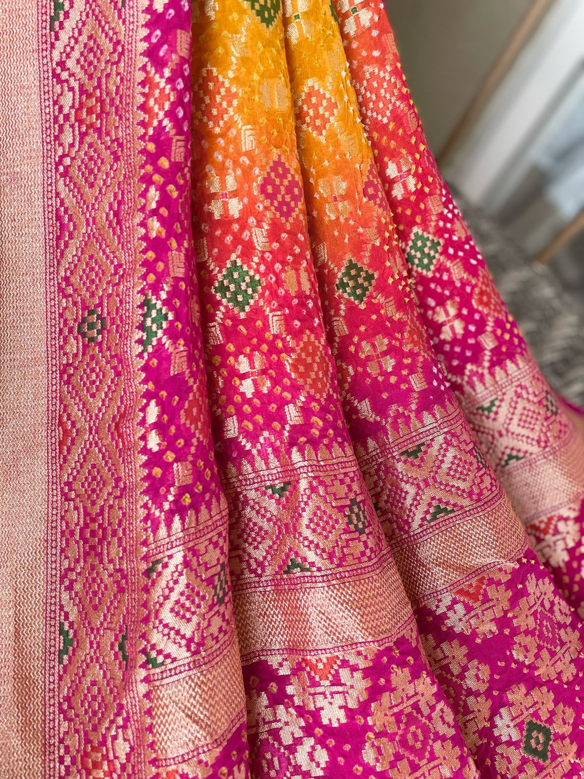 Siya - Hindu Goddess Sita Meenakari Dupatta