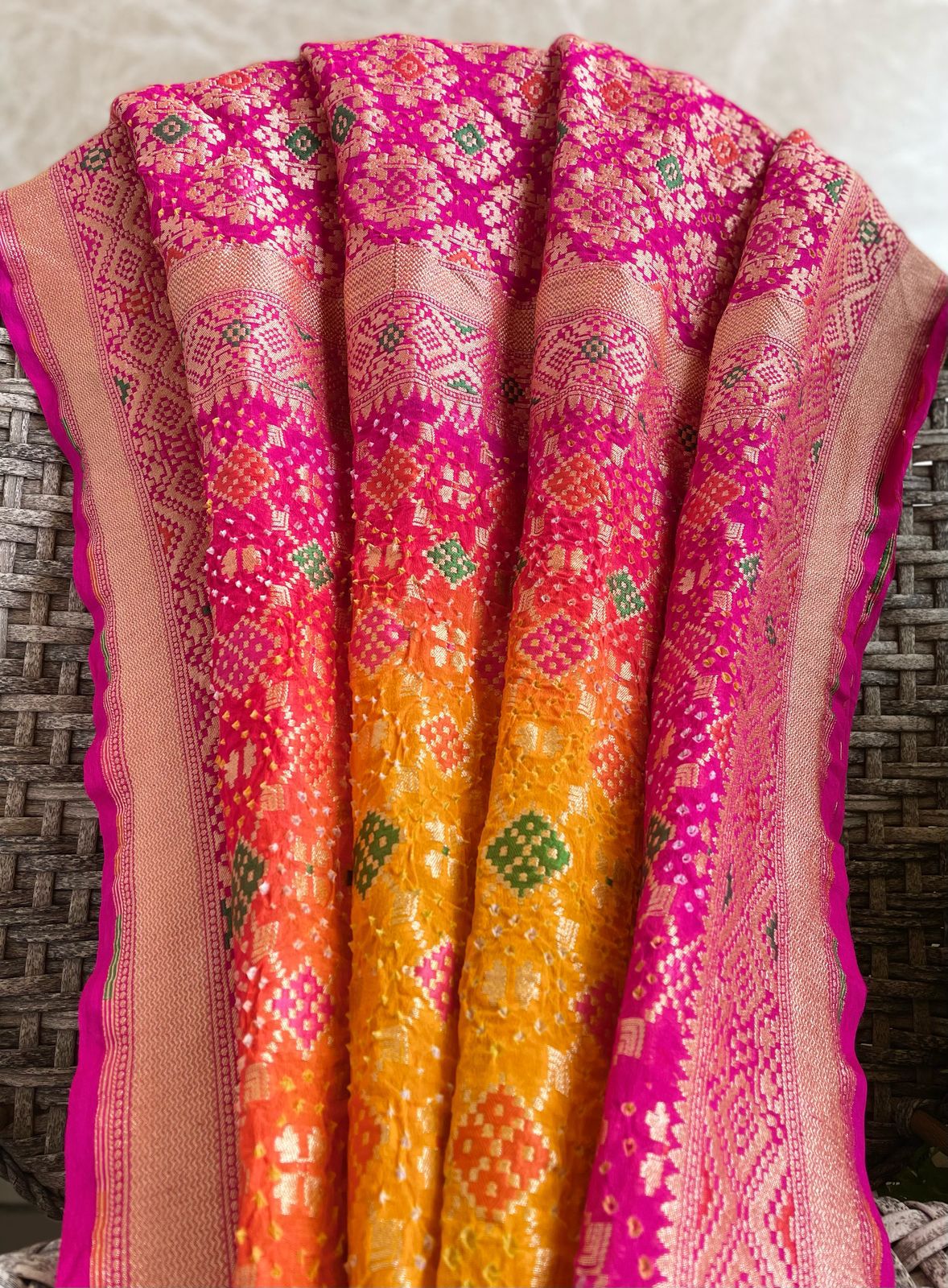 Siya - Hindu Goddess Sita Meenakari Dupatta