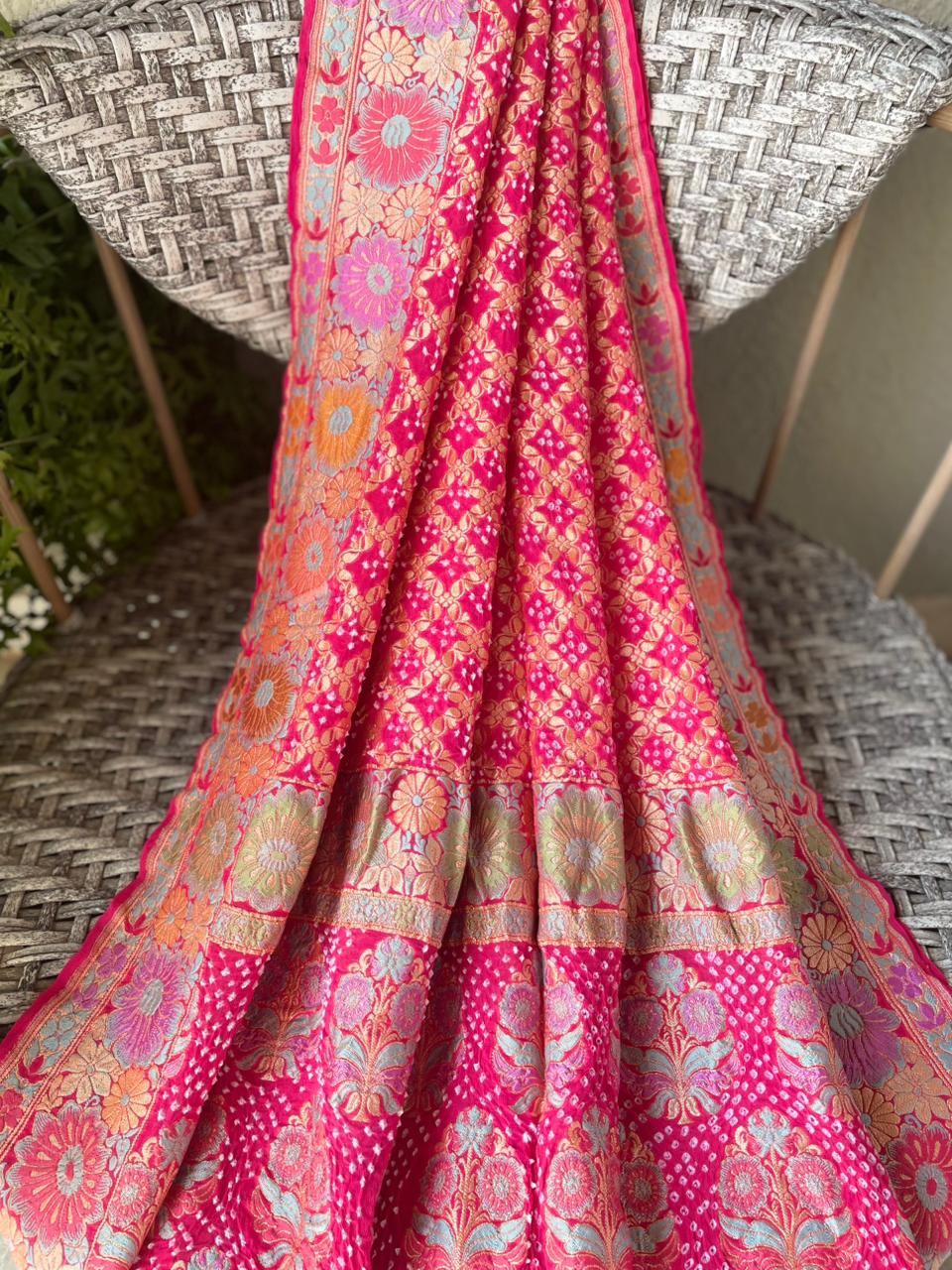 Devika - The Little Goddess Meenakari Motif Dupatta