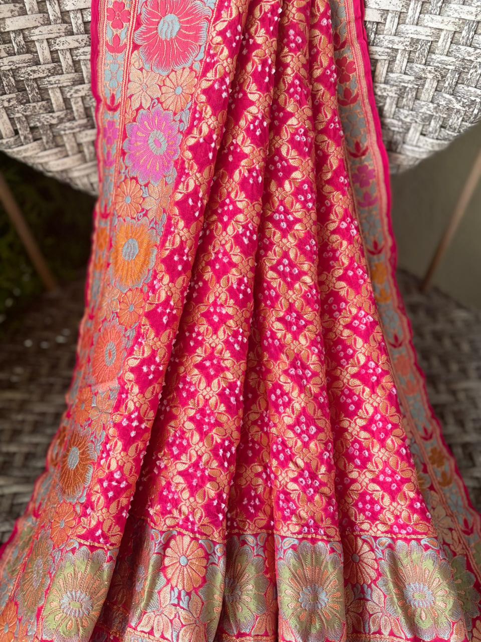 Devika - The Little Goddess Meenakari Motif Dupatta