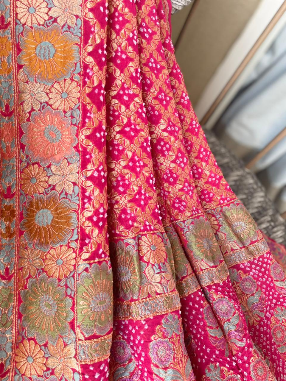 Devika - The Little Goddess Meenakari Motif Dupatta