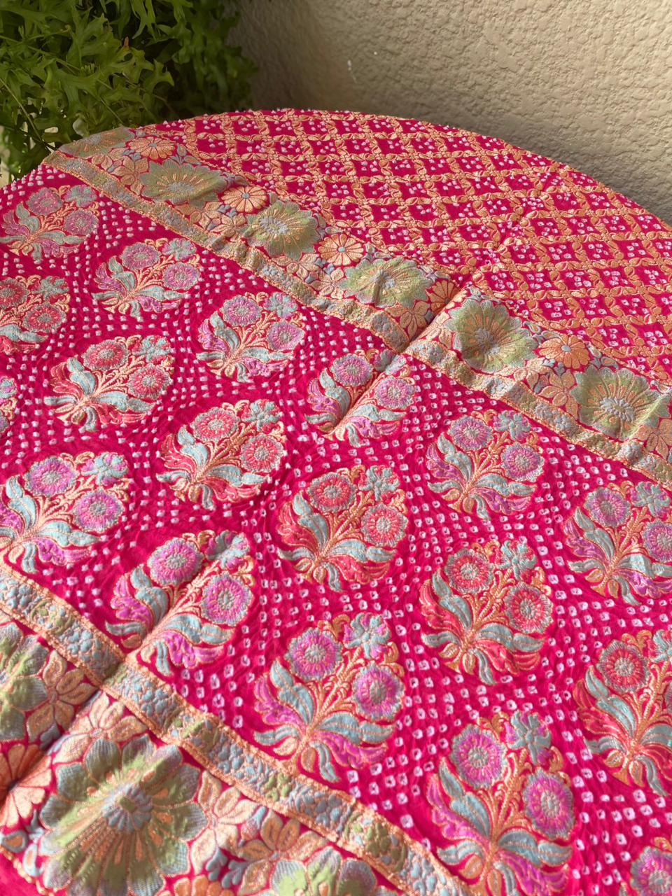 Devika - The Little Goddess Meenakari Motif Dupatta