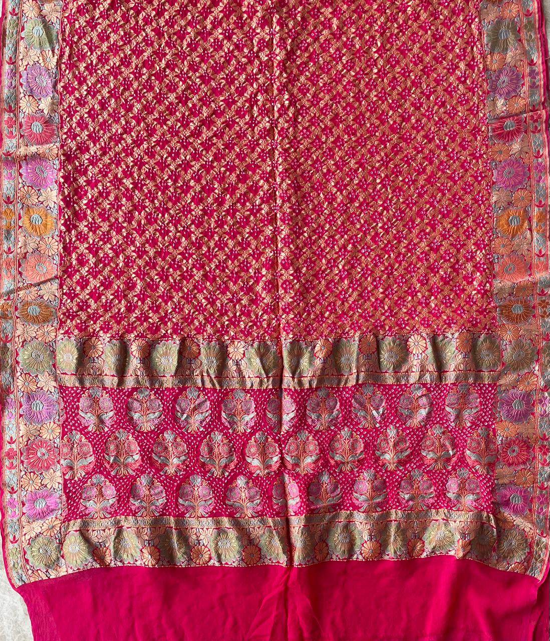 Devika - The Little Goddess Meenakari Motif Dupatta