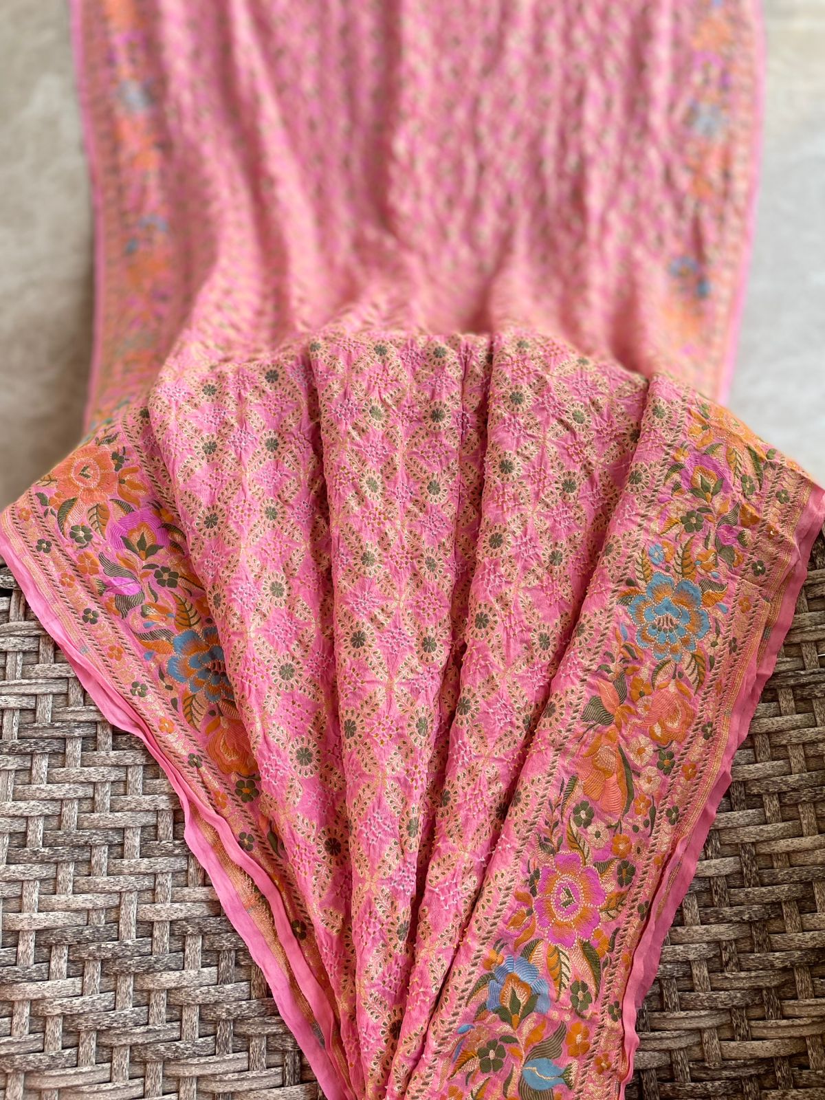 Dhwani - Sounds of Symphony Meenakari Motif Saree