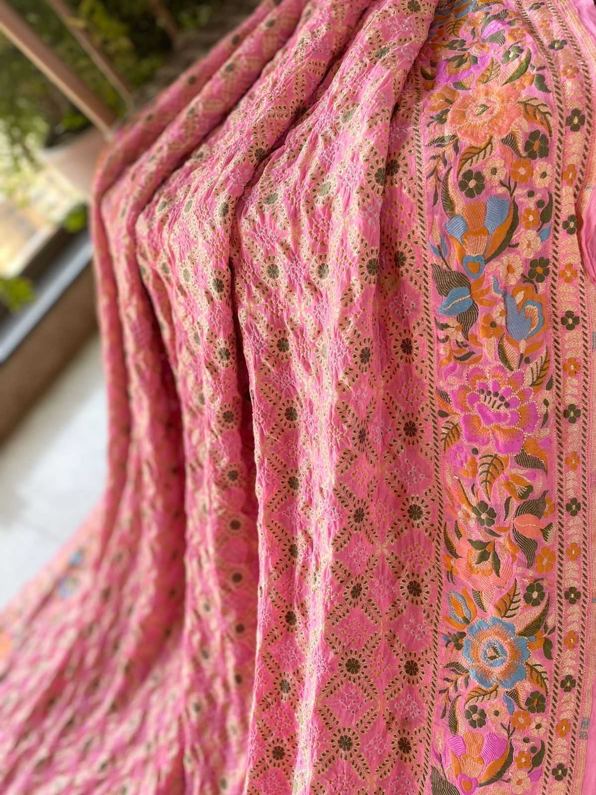 Dhwani - Sounds of Symphony Meenakari Motif Saree