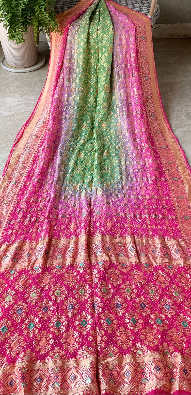 Nirjara - A Warrior Meenakari Saree