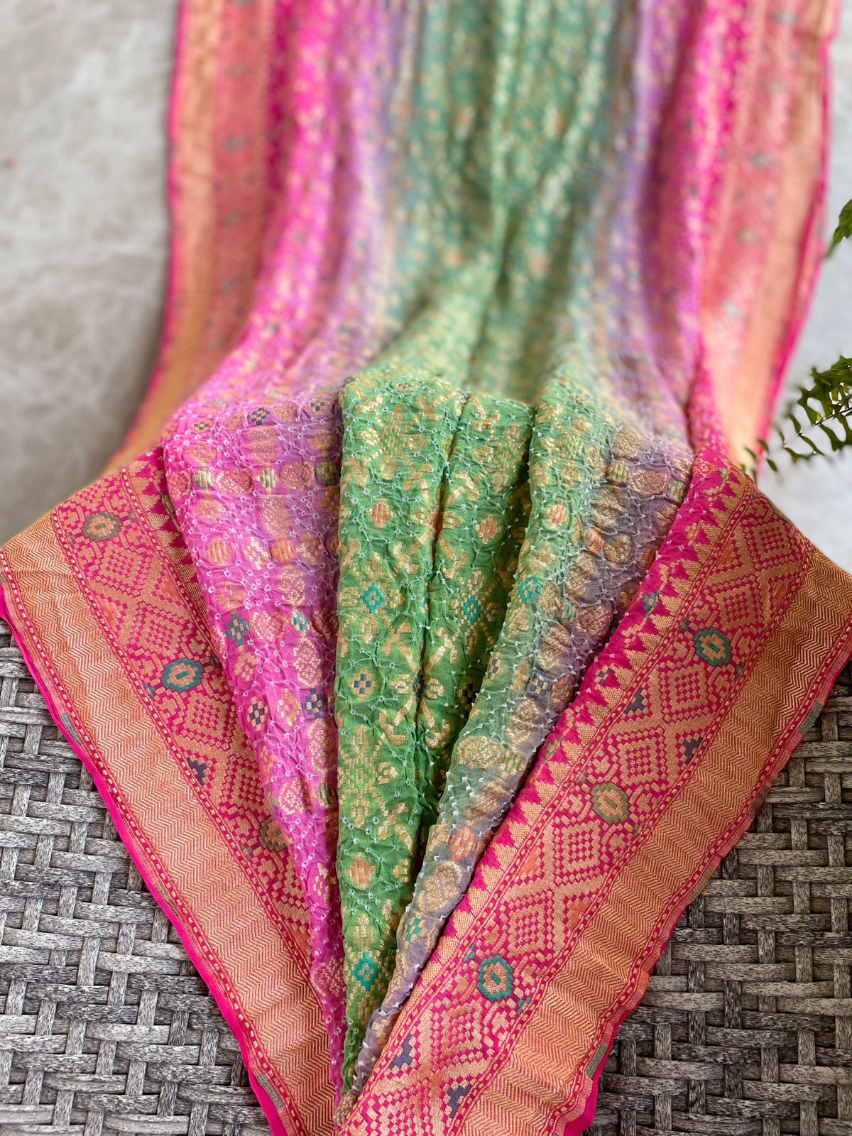 Nirjara - A Warrior Meenakari Saree