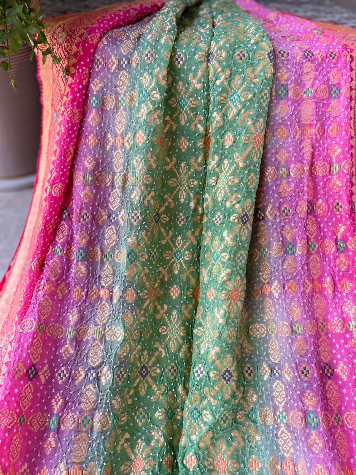 Nirjara - A Warrior Meenakari Saree