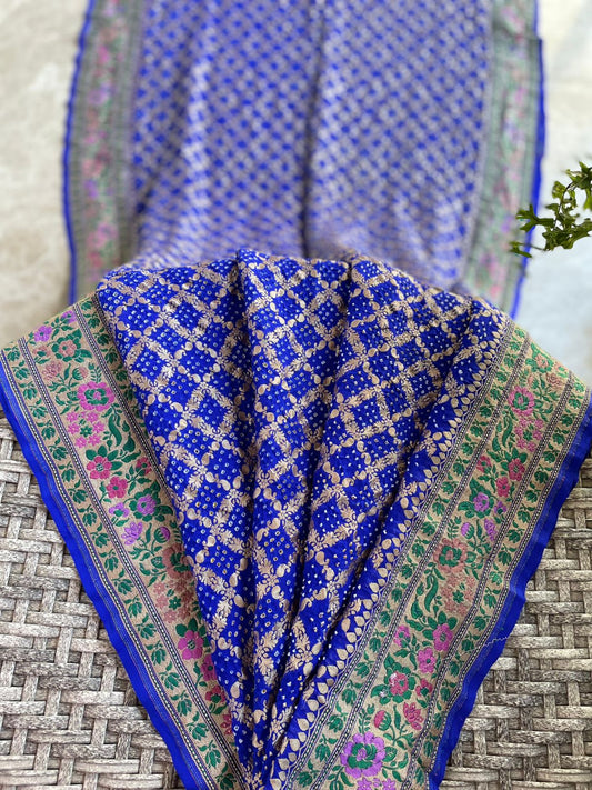 Barkha - Rain Meenakari Motif Saree