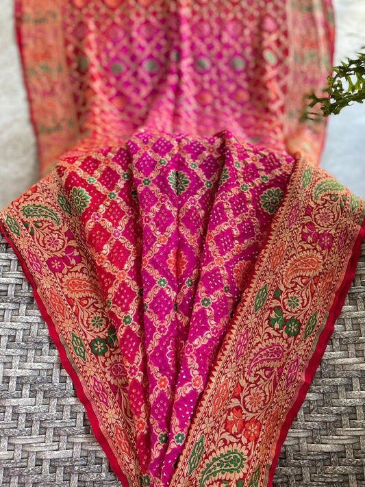 Jaya - Victory Meenakari Motif Saree