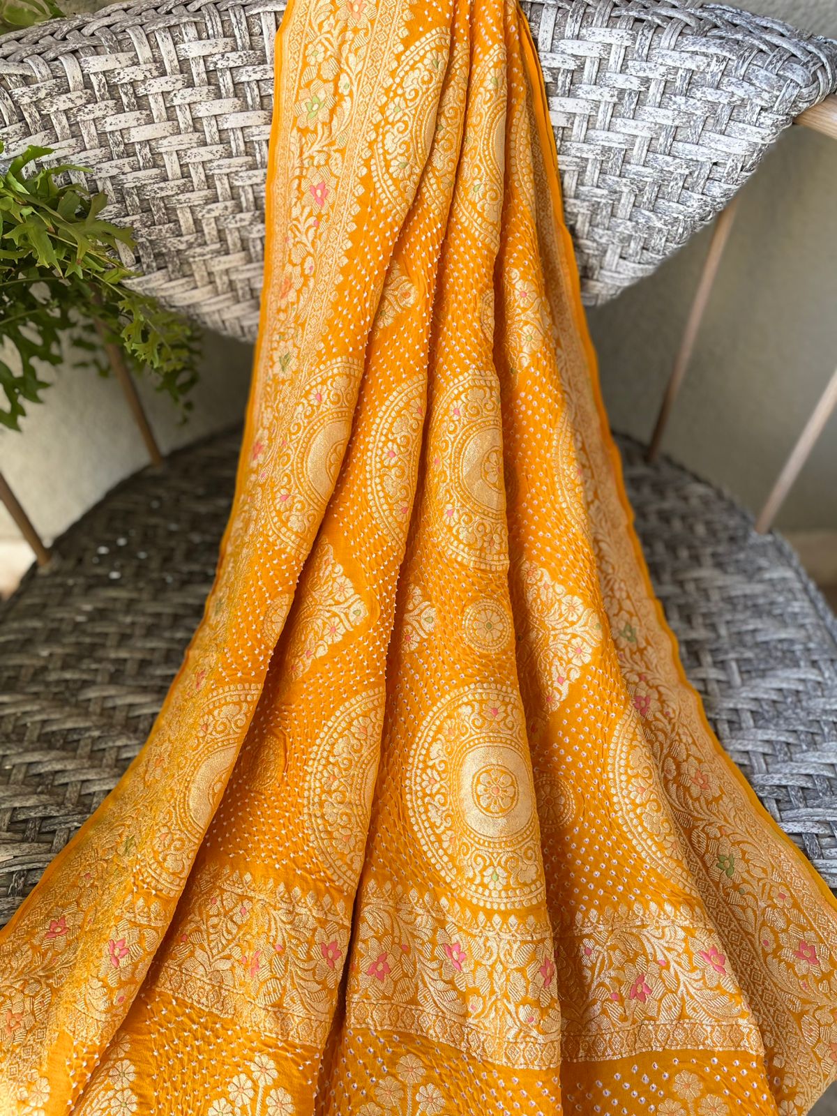Noor - Yellow Meenakari Tilfi Dupatta