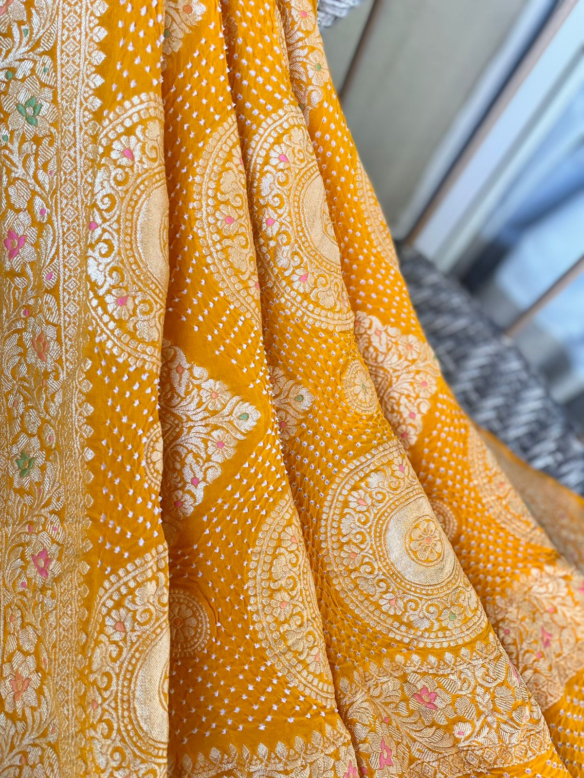 Noor - Yellow Meenakari Tilfi Dupatta