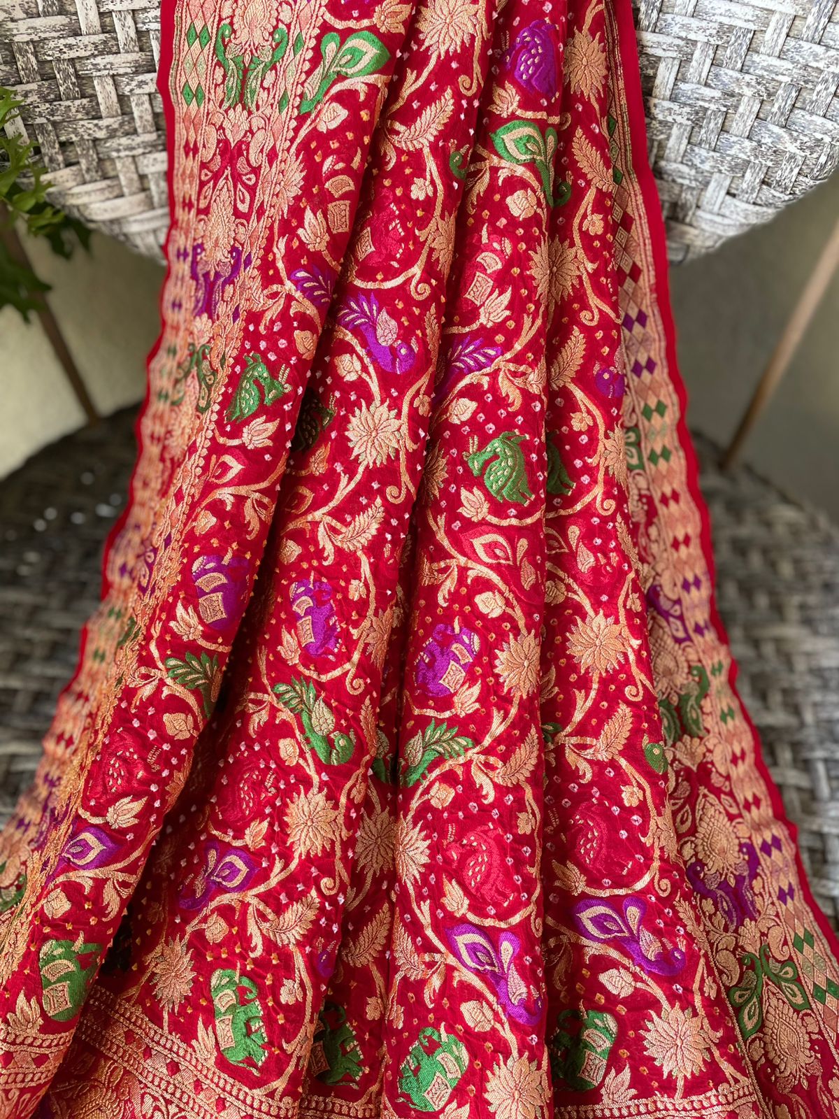 Bhumika - Mother Earth Meenakari Motif Dupatta