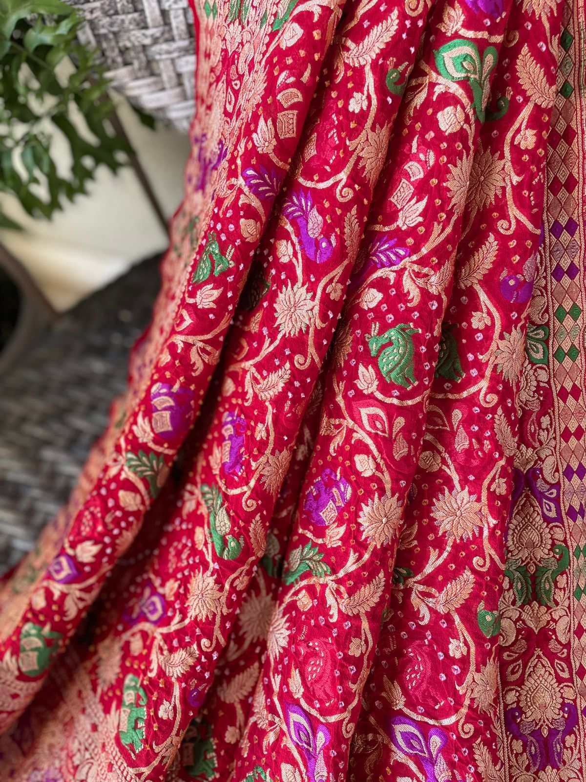 Bhumika - Mother Earth Meenakari Motif Dupatta