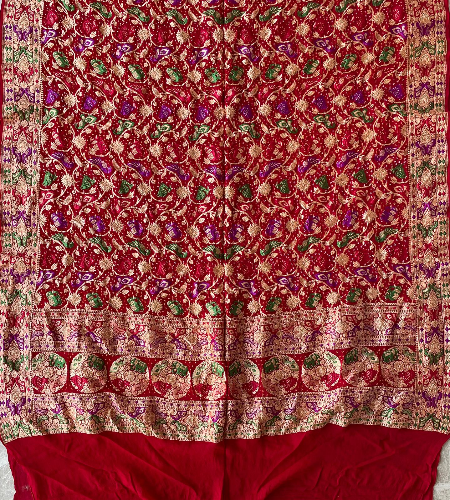 Bhumika - Mother Earth Meenakari Motif Dupatta