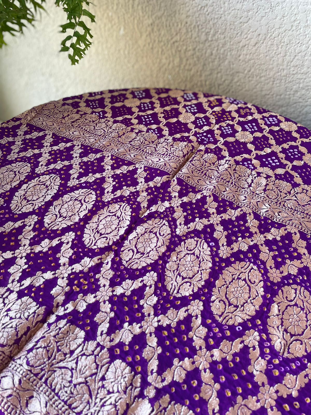 Bhavna - Purple Bandhani Banarasi Dupatta