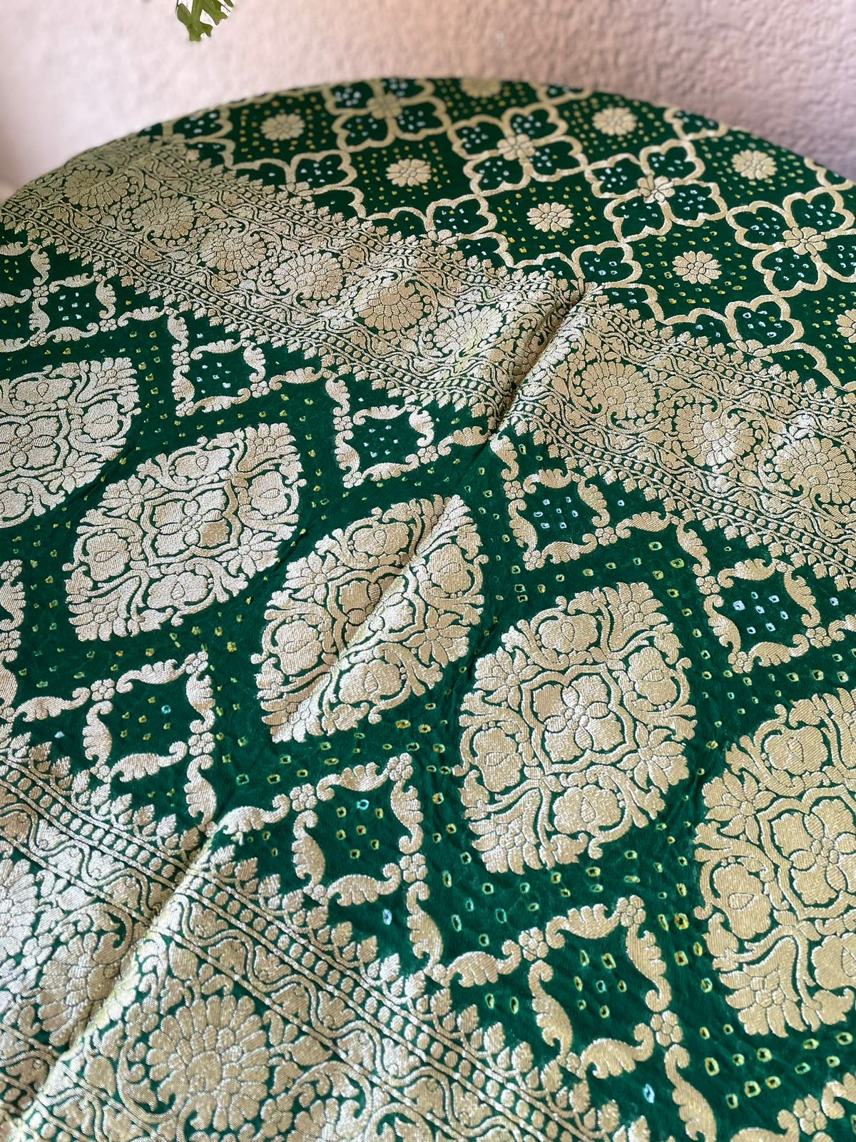 Aahana - Green Bandhani Banarasi Dupatta