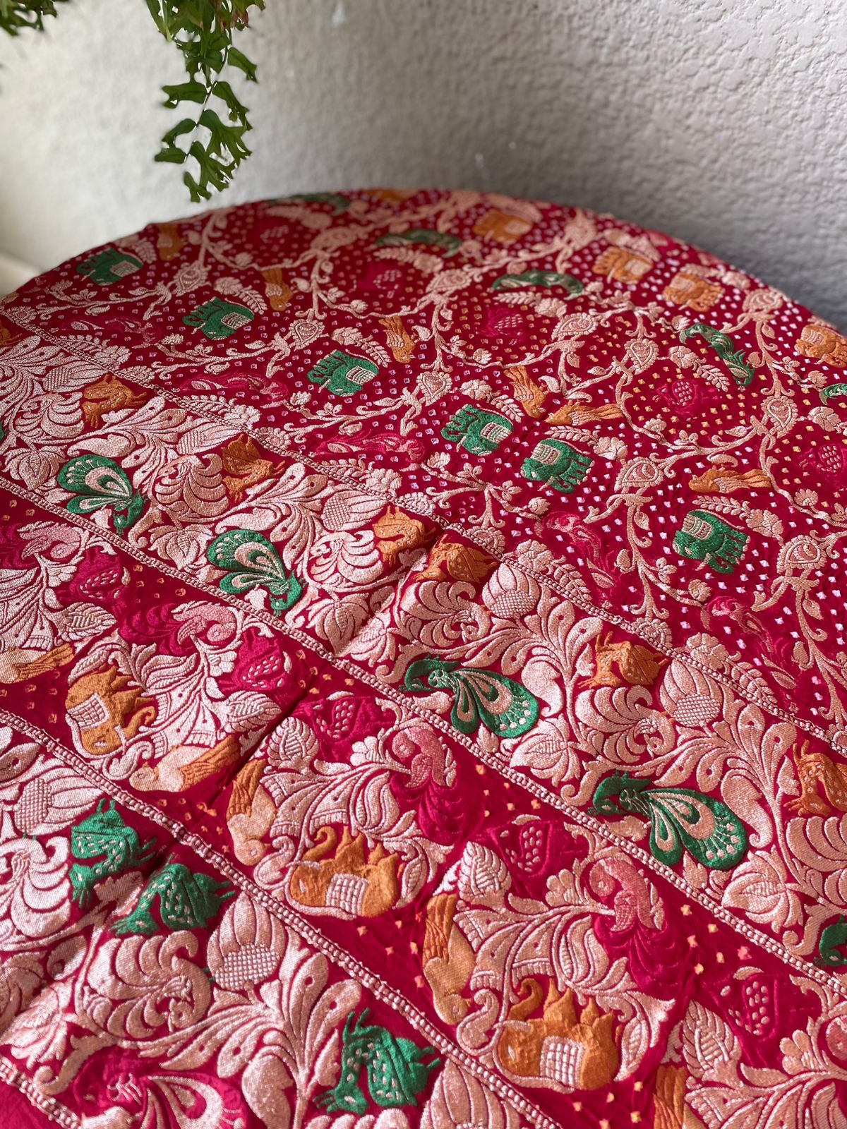 Astha - Red Meenakari Tilfi Dupatta