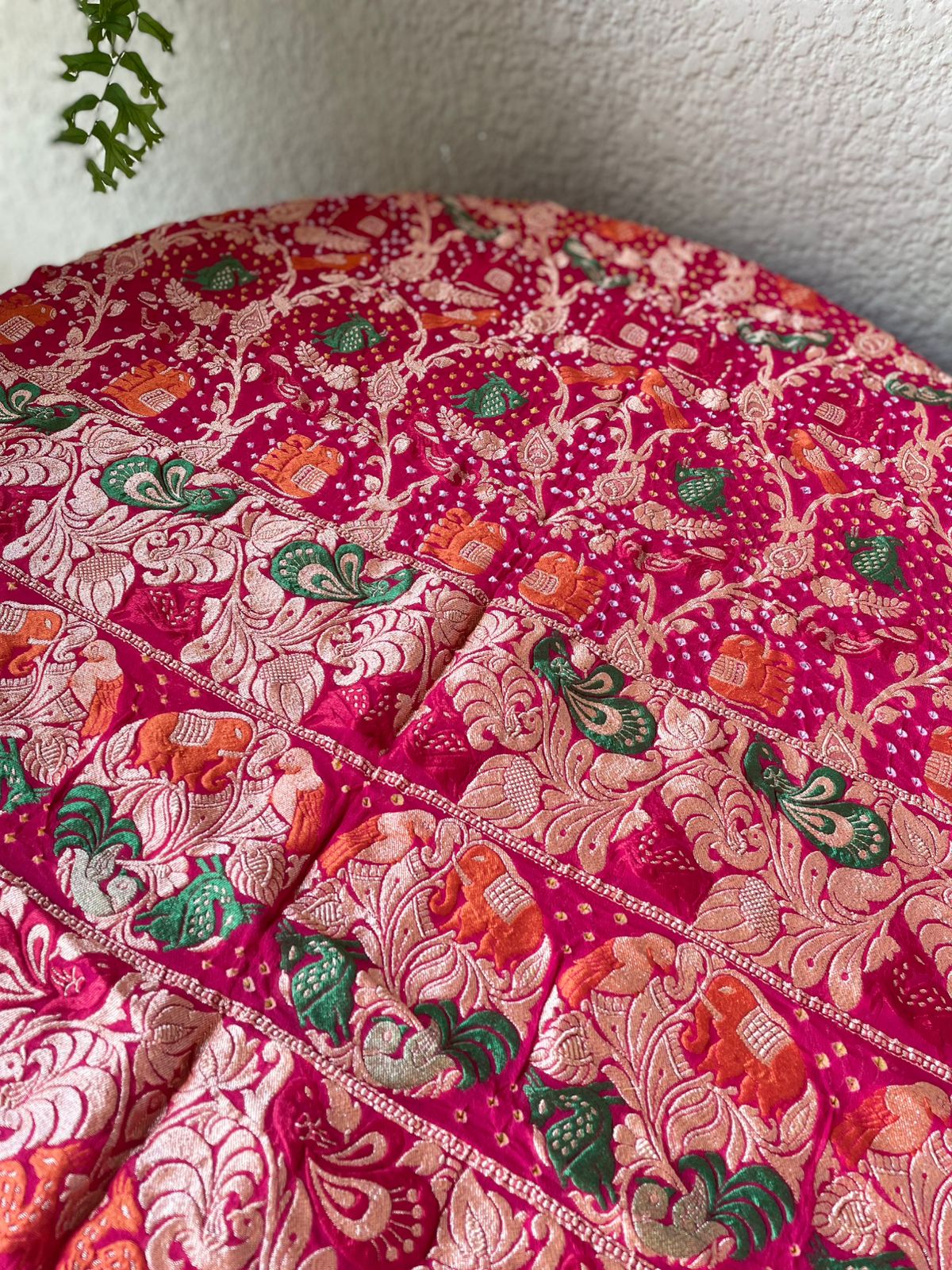 Itisha - Rani Pink Meenakari Tilfi Dupatta