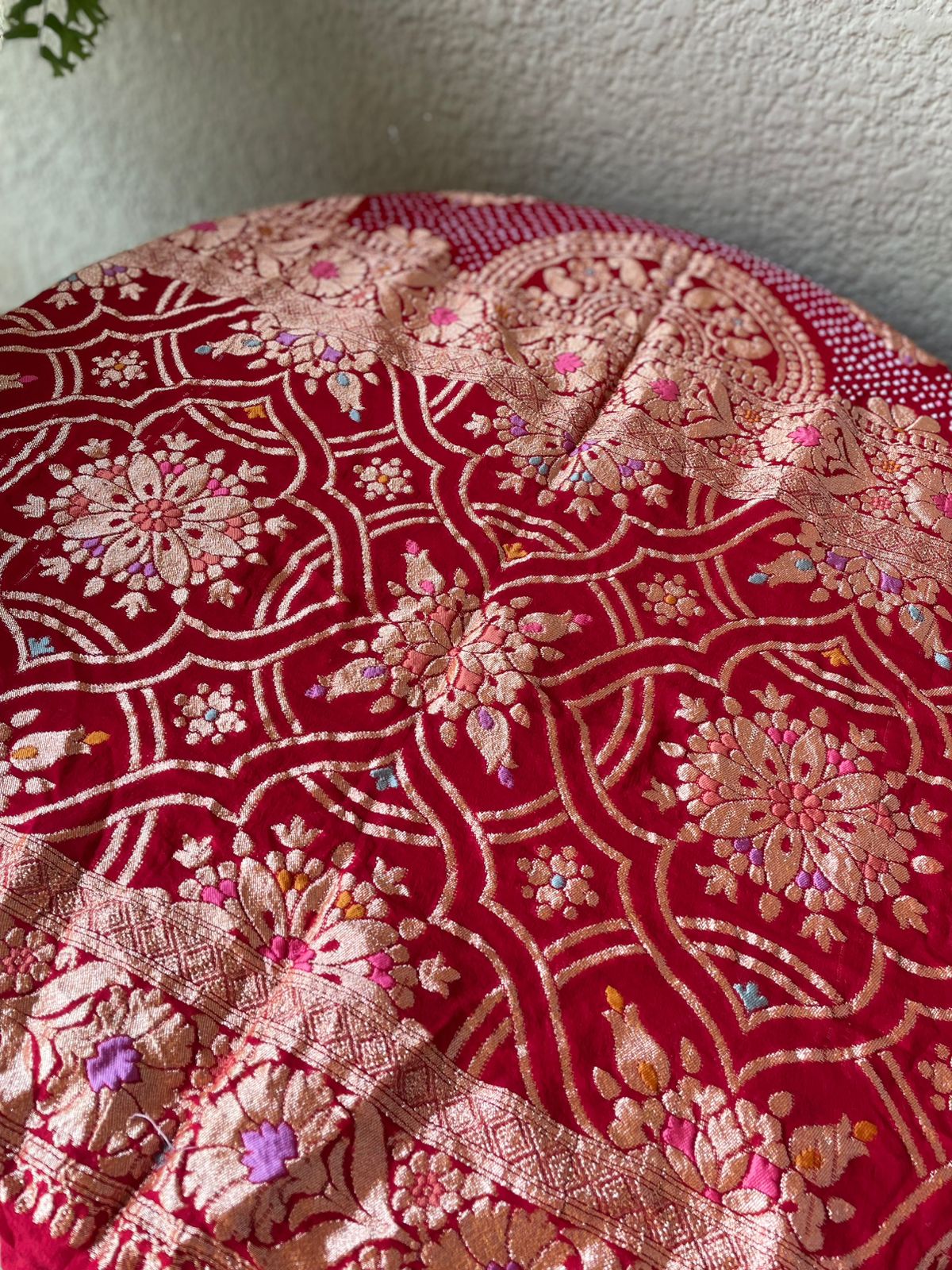 Adrika - Red Meenakari Tilfi Dupatta