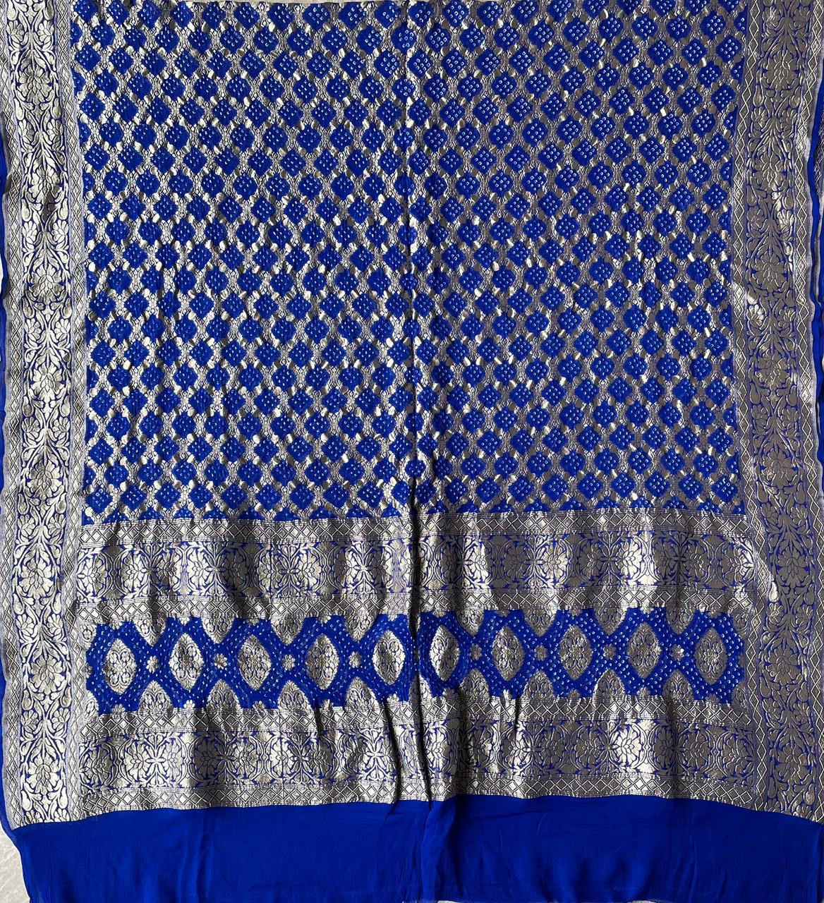 Amruta - Blue Badhani Banarasi Dupatta