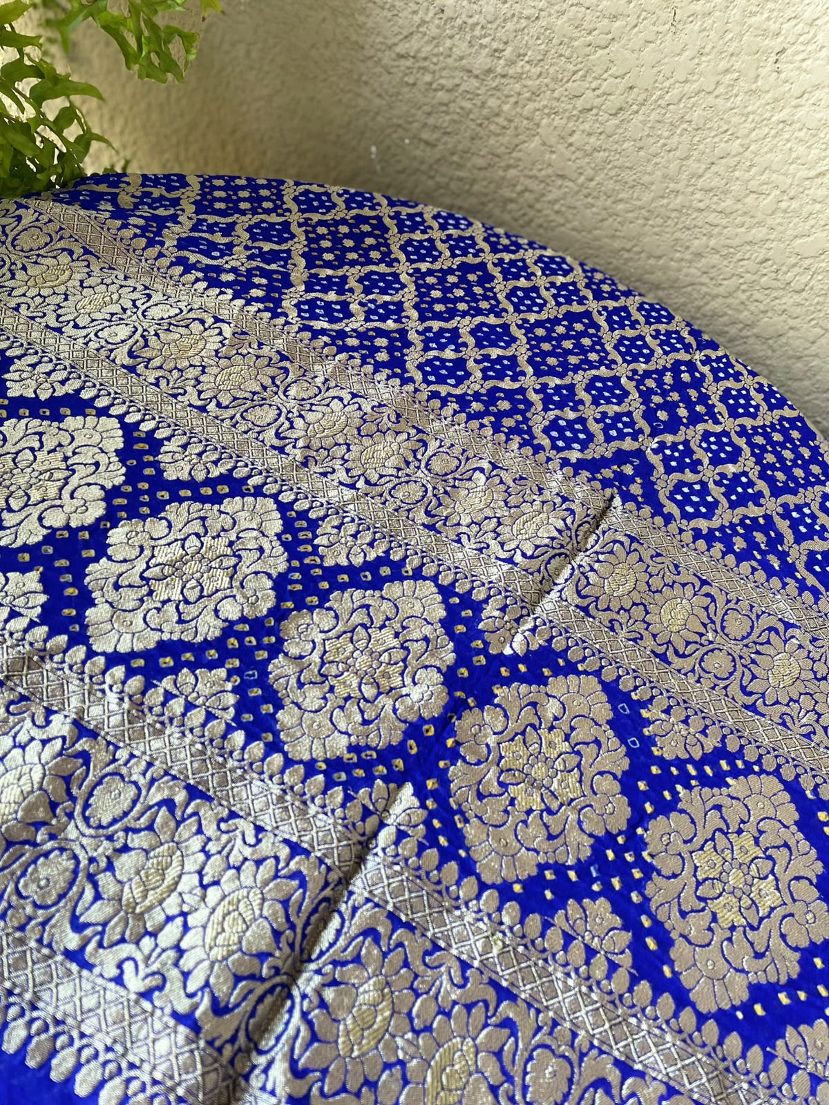 Dakshata - Blue Bandhani Banarasi Dupatta