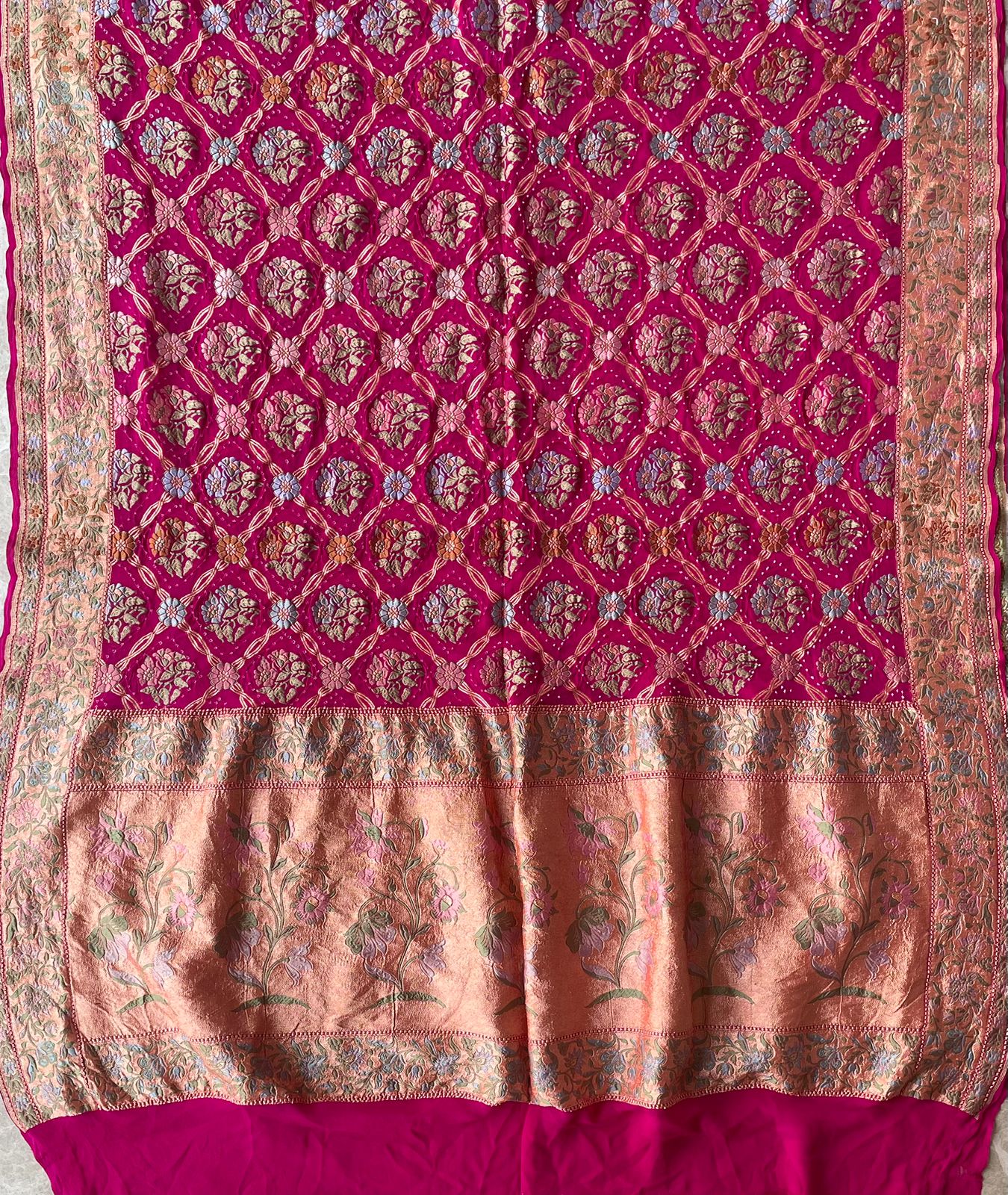 Ashita - Pink Meenakari Tilfi Dupatta